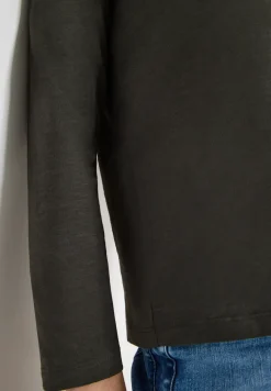 Shirt met lange mouwen met gespleten hals