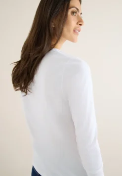 Shirt met lange mouwen met gespleten hals
