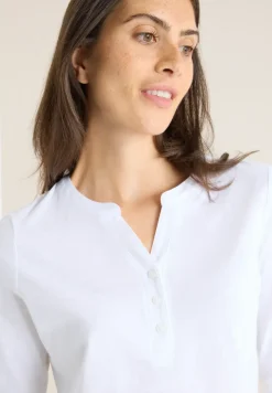 Shirt met lange mouwen met gespleten hals
