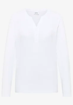 Shirt met lange mouwen met gespleten hals