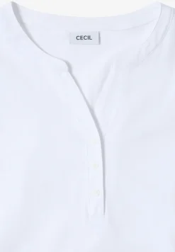 Shirt met lange mouwen met gespleten hals