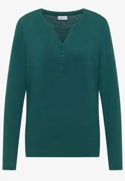 Shirt met lange mouwen met gespleten hals