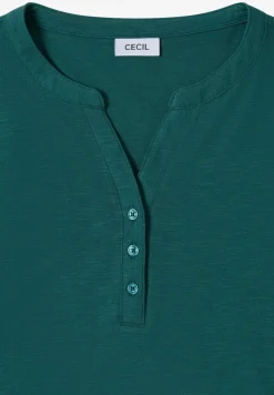 Shirt met lange mouwen met gespleten hals