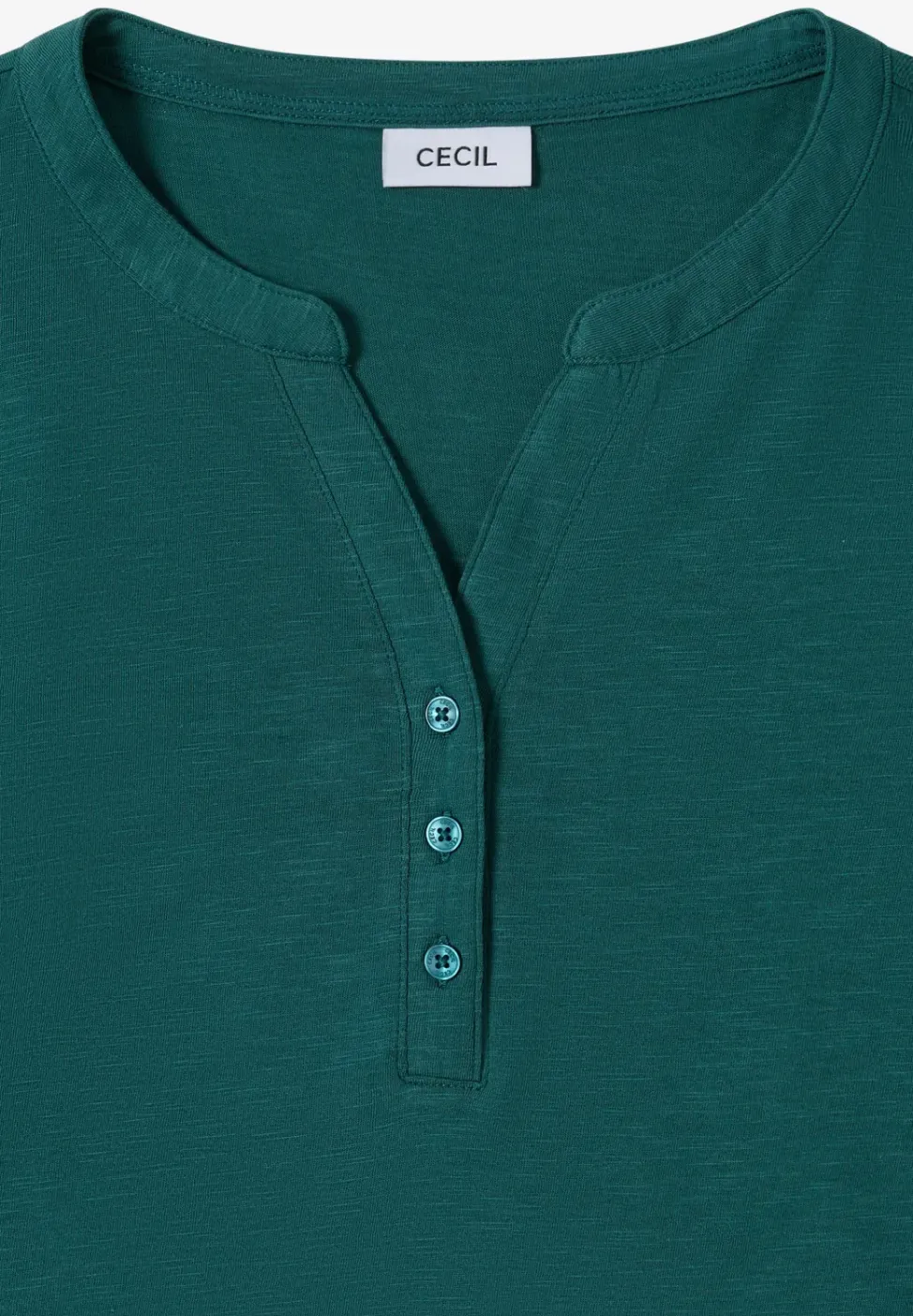 Shirt met lange mouwen met gespleten hals