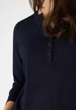 Shirt met lange mouwen met gespleten hals