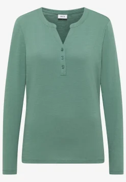 Shirt met lange mouwen met gespleten hals