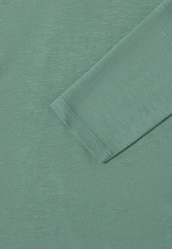 Shirt met lange mouwen met gespleten hals