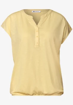 Shirt met losse schouders en gespleten hals