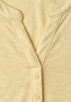 Shirt met losse schouders en gespleten hals