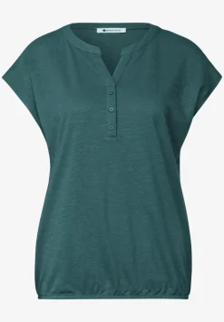 Shirt met losse schouders en gespleten hals