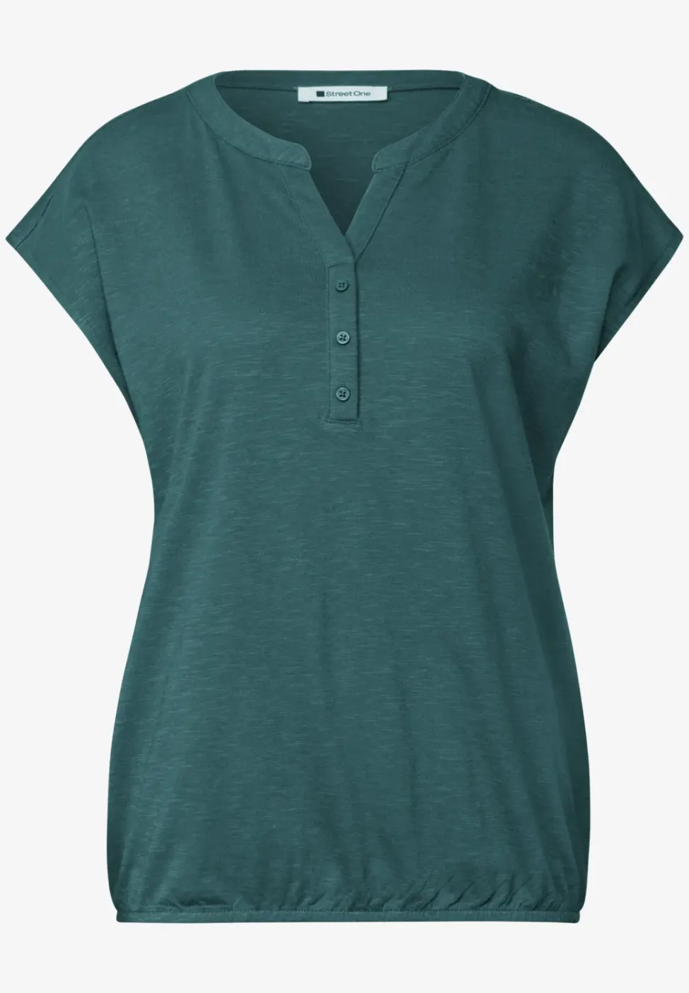 Shirt met losse schouders en gespleten hals