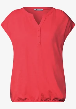 Shirt met losse schouders en gespleten hals