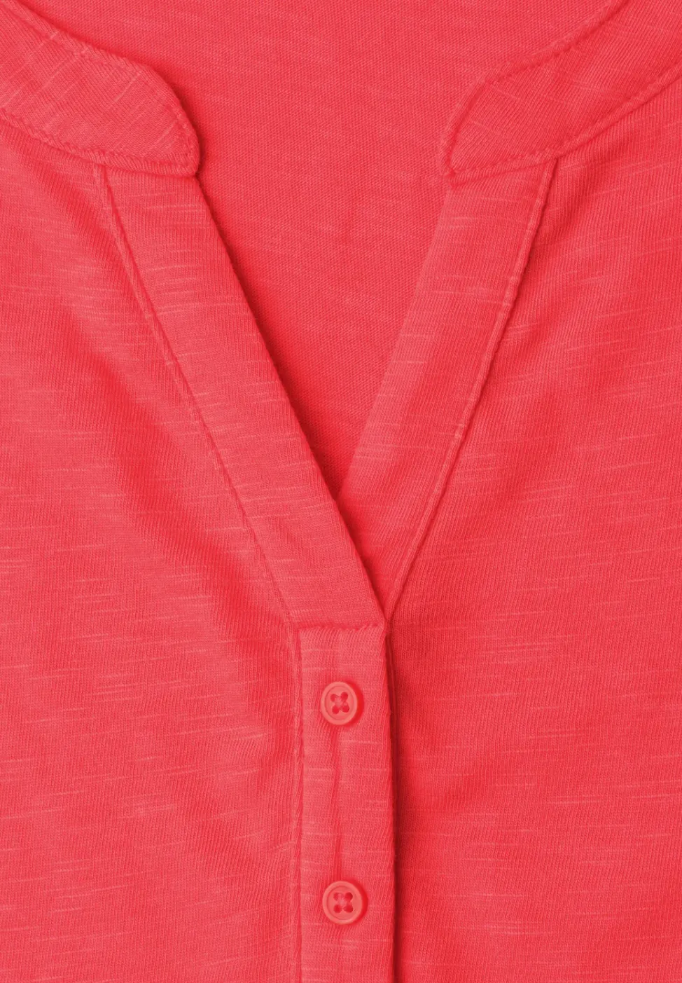 Shirt met losse schouders en gespleten hals