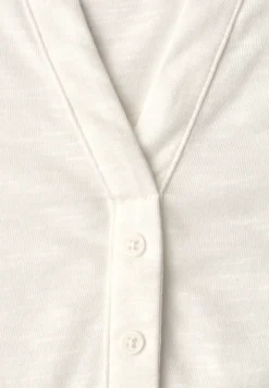 Shirt met losse schouders en gespleten hals