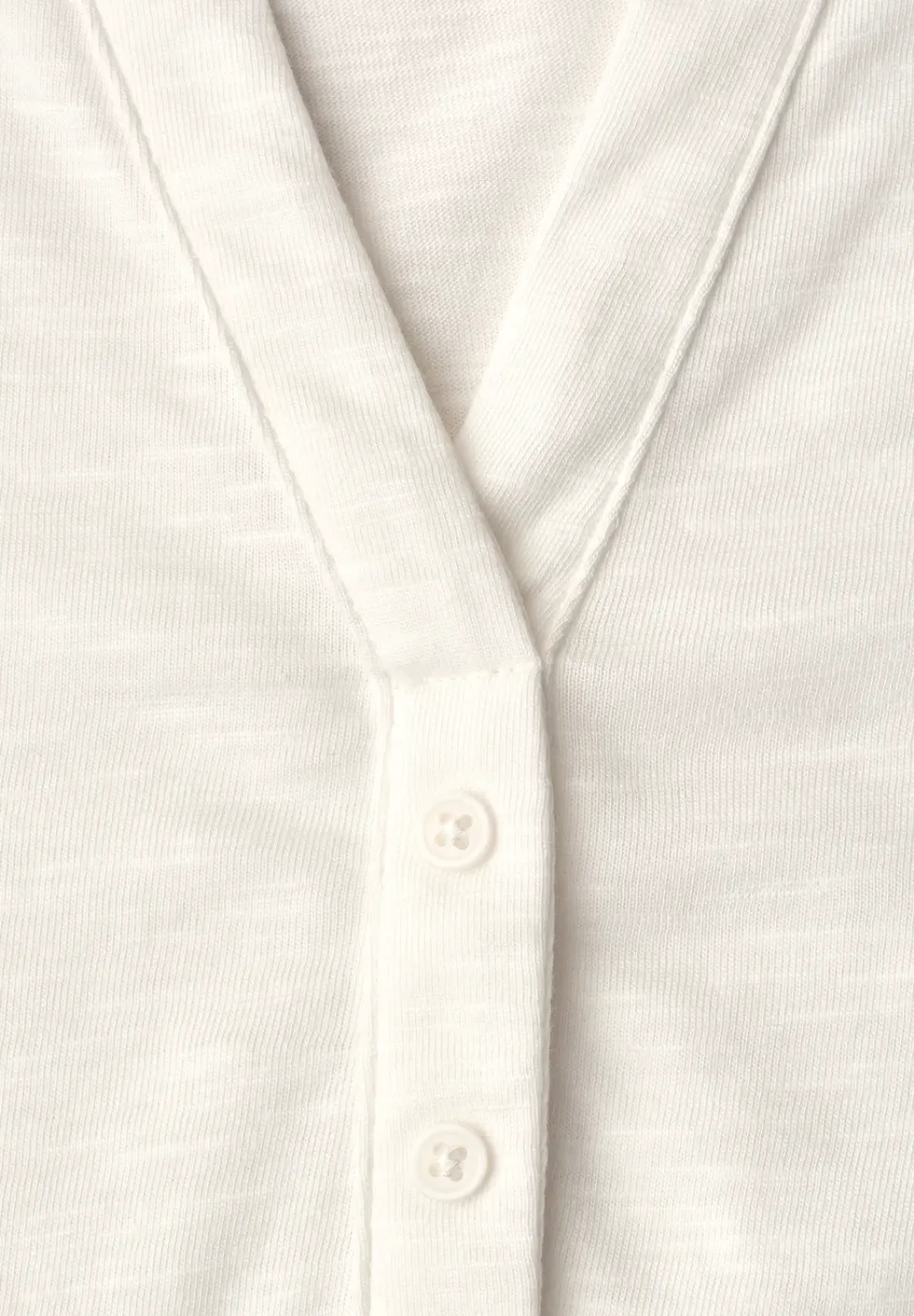 Shirt met losse schouders en gespleten hals