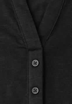 Shirt met losse schouders en gespleten hals