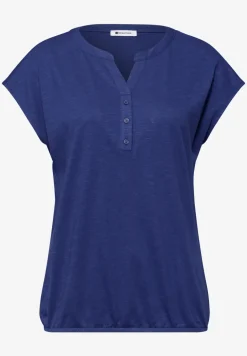 Shirt met losse schouders en gespleten hals