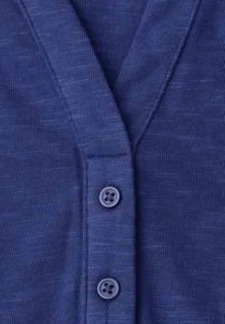 Shirt met losse schouders en gespleten hals