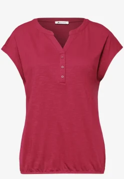 Shirt met losse schouders en gespleten hals
