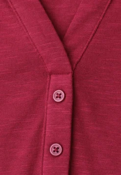 Shirt met losse schouders en gespleten hals