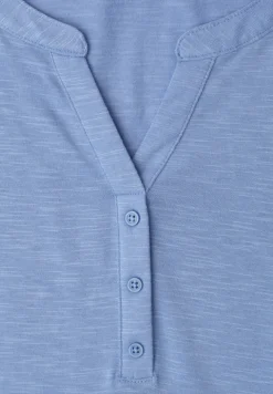 Shirt met losse schouders en gespleten hals