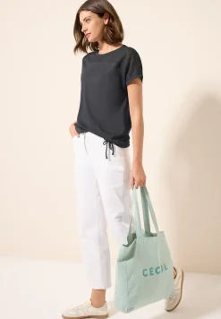 Shirt met mesh detail