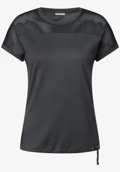 Shirt met mesh detail