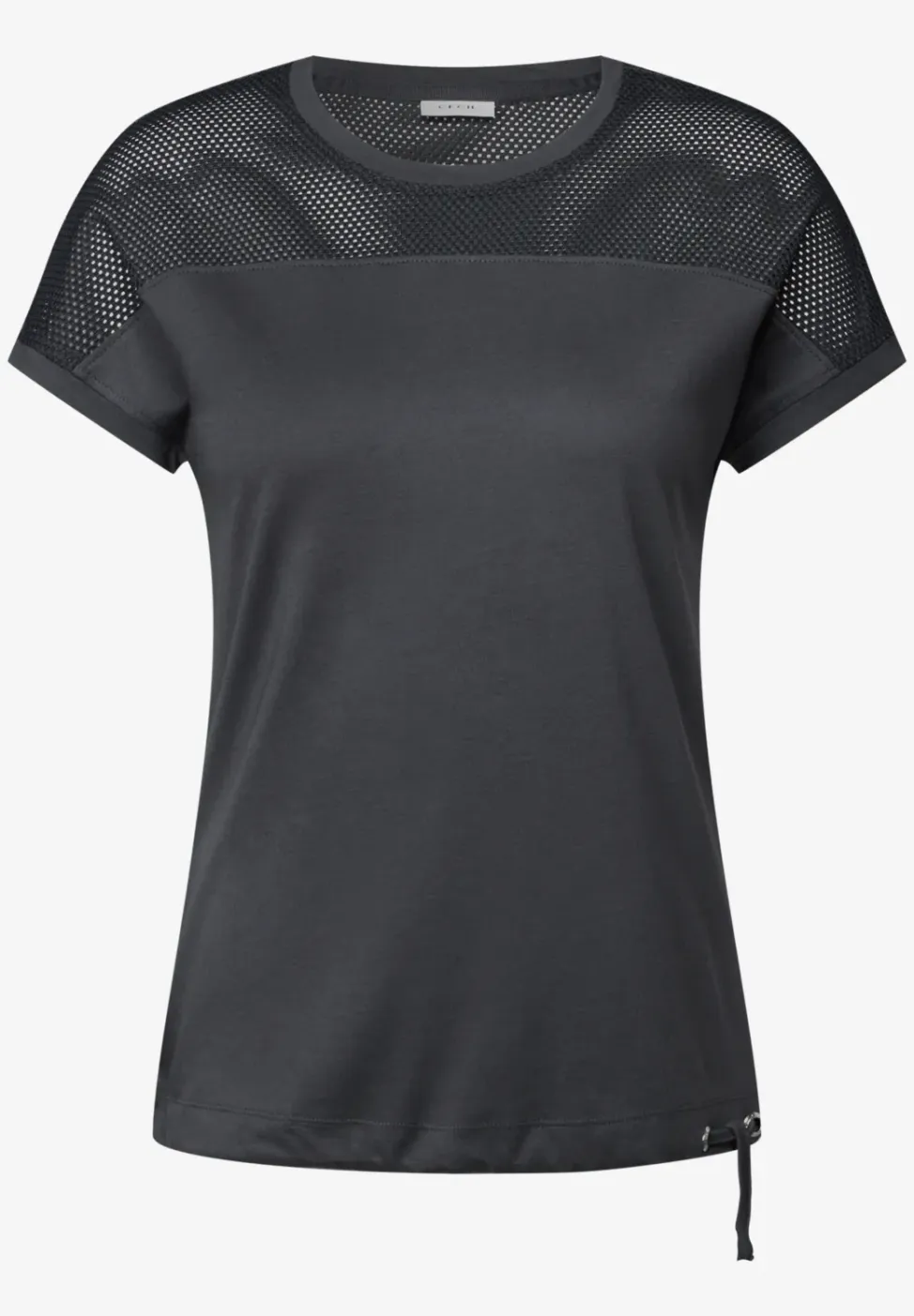 Shirt met mesh detail
