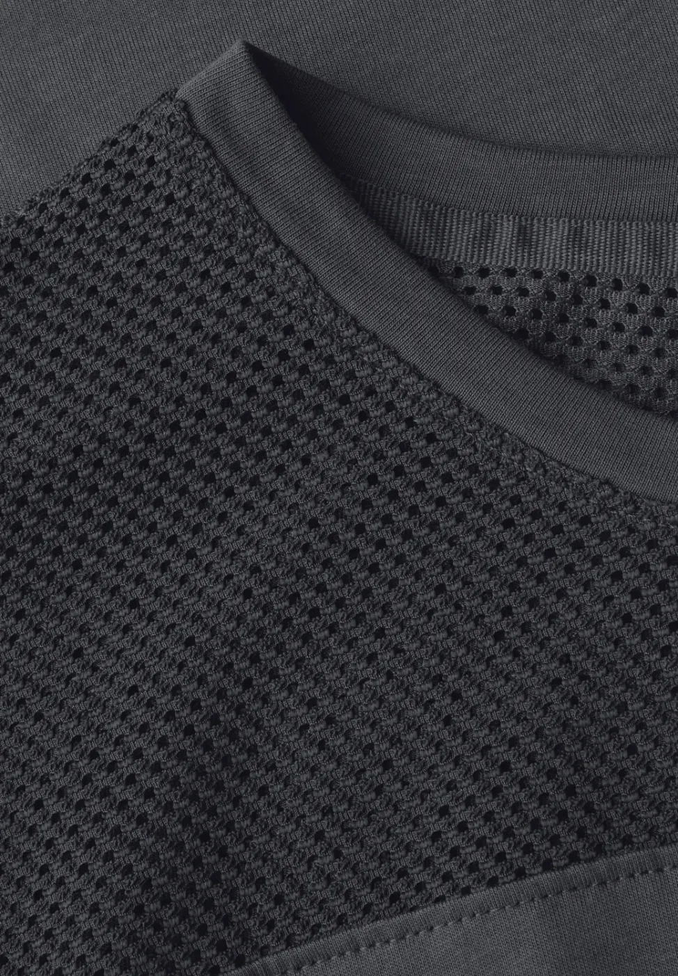 Shirt met mesh detail