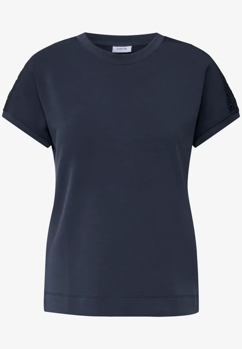 Shirt met mesh detail