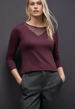 Shirt met mesh details