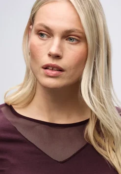 Shirt met mesh details