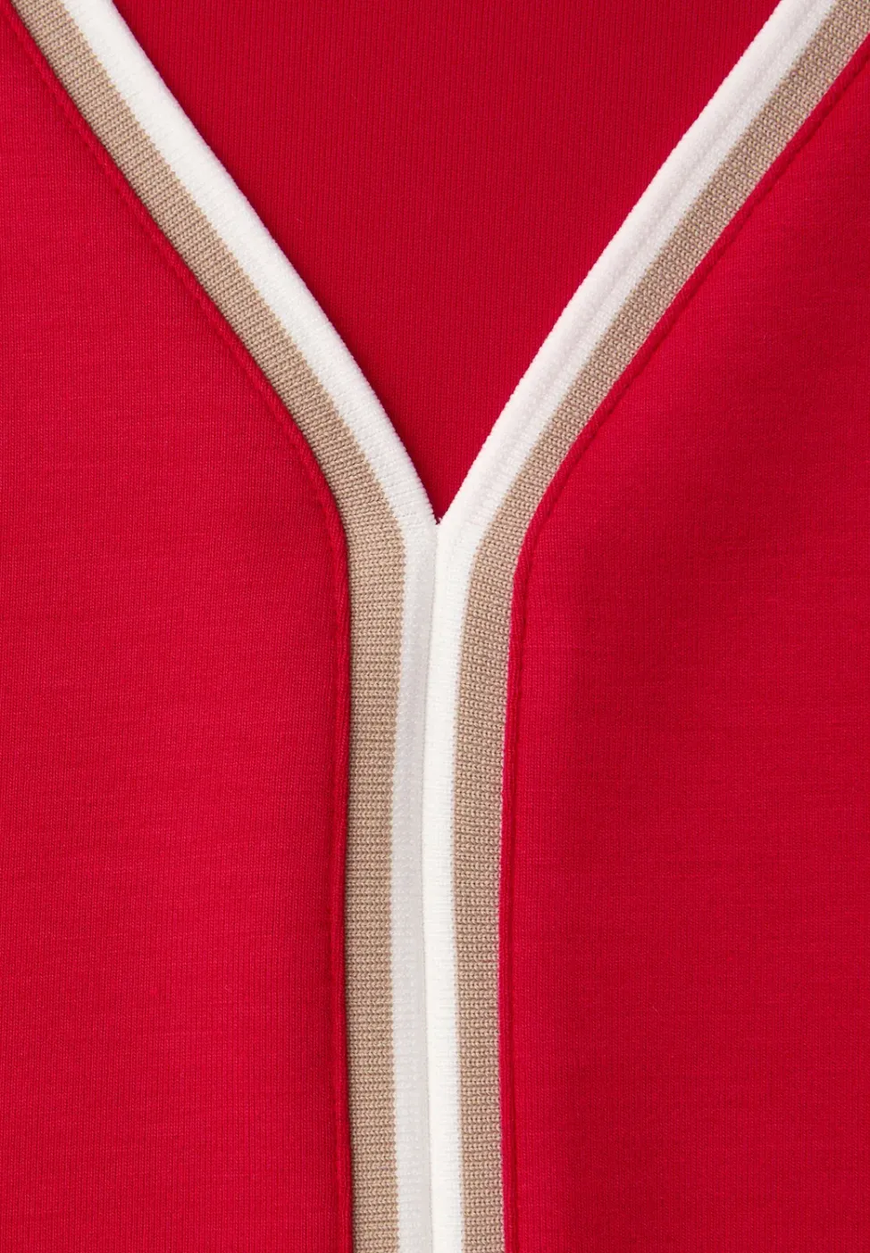 Shirt met 3/4 mouwen en contrasterende details