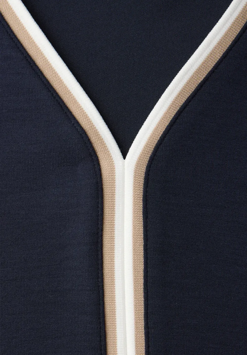 Shirt met 3/4 mouwen en contrasterende details