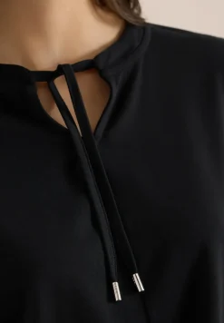 Shirt met 3/4 mouwen en split neck