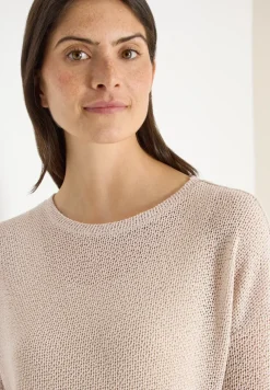 Shirt met 3/4 mouwen in ajourlook