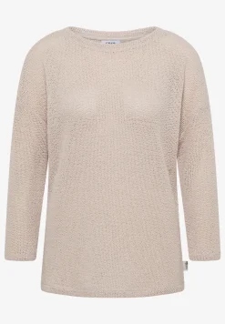 Shirt met 3/4 mouwen in ajourlook
