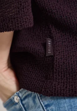 Shirt met 3/4 mouwen in ajourlook