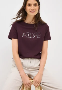 Shirt met opschrift Burnout
