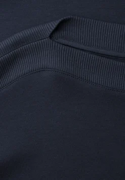 Shirt met overhangende schouders en geribd detail