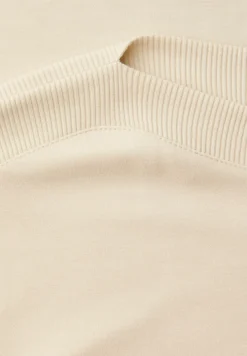 Shirt met overhangende schouders en geribd detail