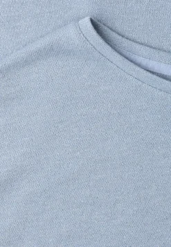 Shirt met overhangende schouders en glitterdetails