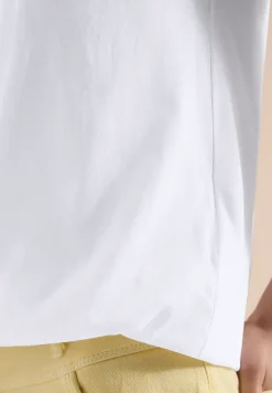 Shirt met overhangende schouders en kanten details