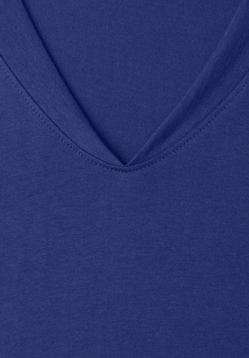 Shirt met overhangende schouders en V-hals
