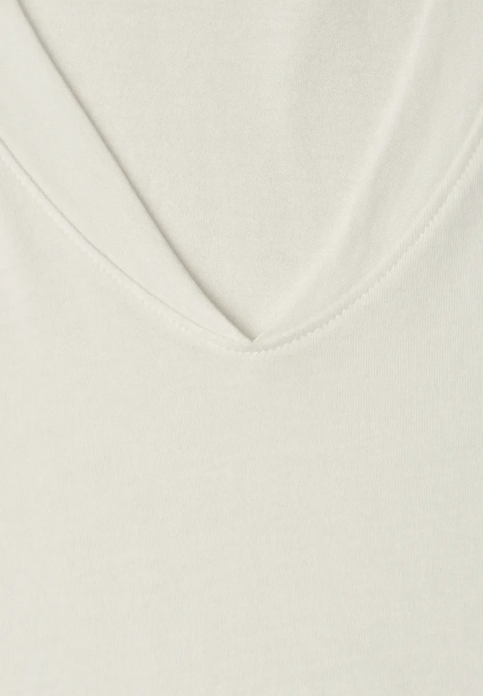 Shirt met overhangende schouders en V-hals