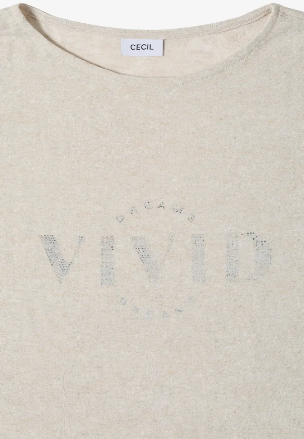 Shirt met overhangende schouders in linnenlook