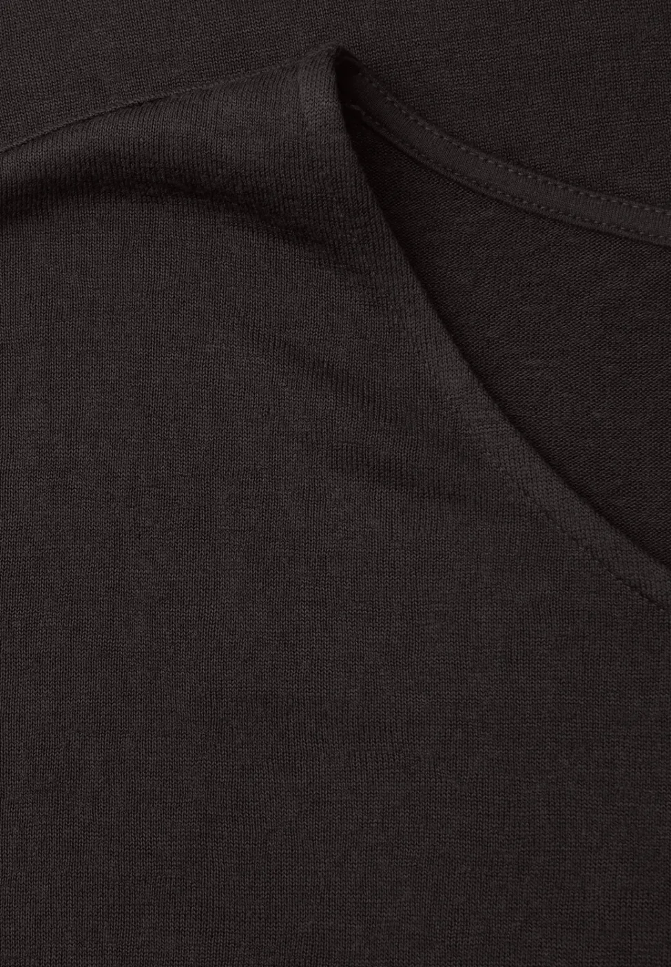 Shirt met overhangende schouders in linnenlook