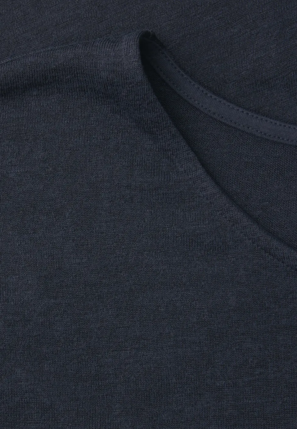 Shirt met overhangende schouders in linnenlook