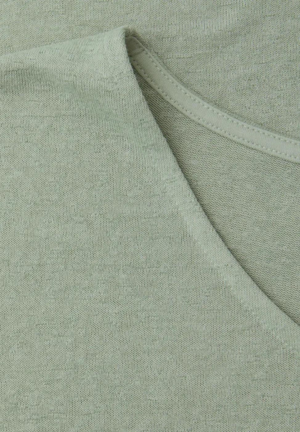Shirt met overhangende schouders in linnenlook