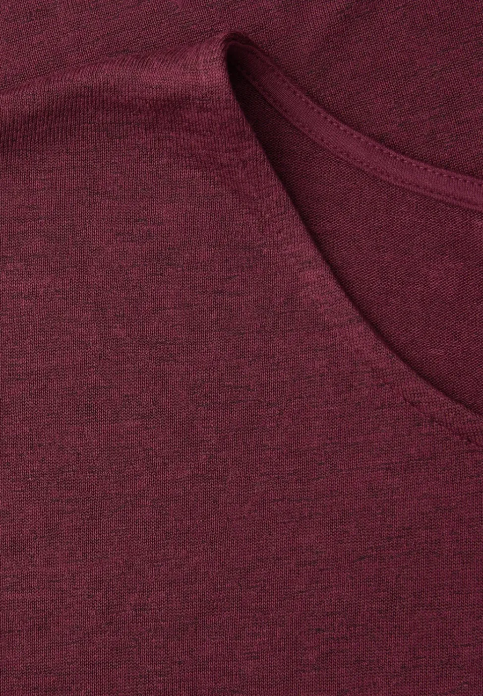 Shirt met overhangende schouders in linnenlook